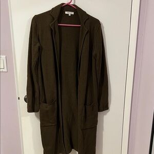 Madewell Brown Wool Cardigan Sweater